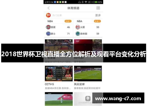 2018世界杯卫视直播全方位解析及观看平台变化分析